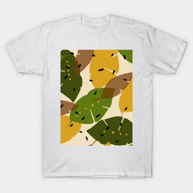 Abstract leaves T-Shirt by onemoremask